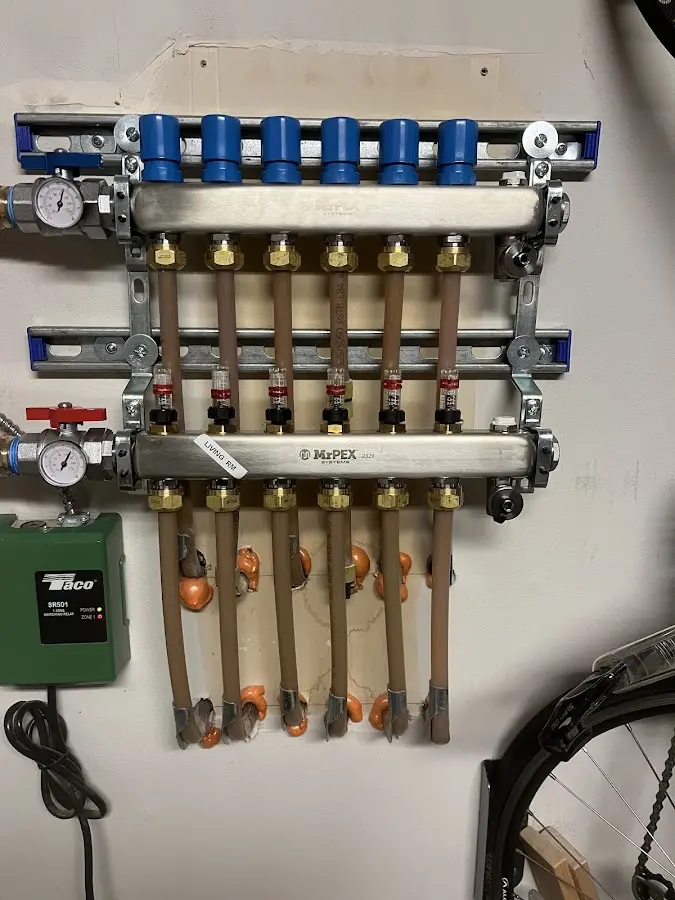 Plumber performing Gas Line Installation at a residential property in Salton City